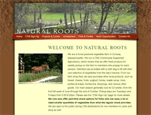 Tablet Screenshot of naturalroots.com